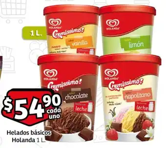 Soriana Express Helados básicos Holanda 1 L. oferta