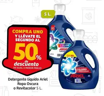 Soriana Express Detergente Líquido Ariel Ropa Oscura o Revitacolor 5 L. oferta