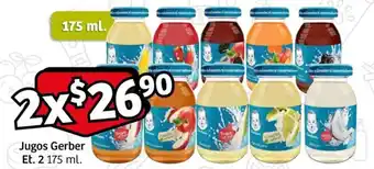 Jugos Gerber Et. 2 175 ml. x 2