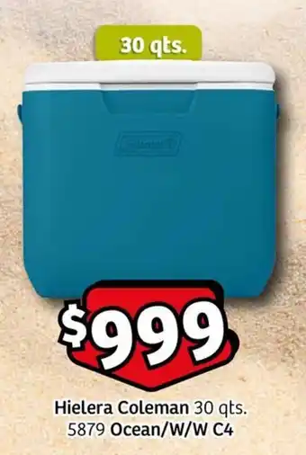 Hielera Coleman 30 qts. 5879 Ocean/W/W C4