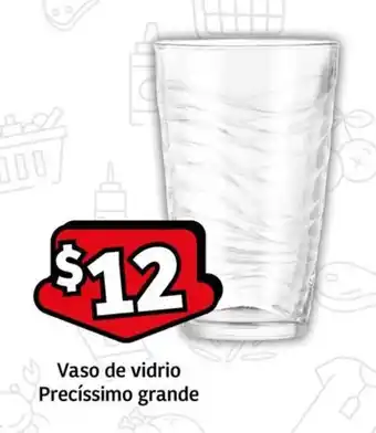 Soriana Express Vaso de vidrio Precíssimo grande oferta