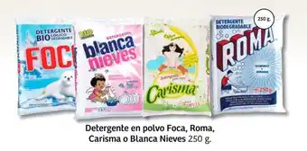 Soriana Express Detergente en polvo Foca, Roma, Carisma o Blanca Nieves 250 g. c/u oferta