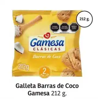 Galleta Barras de Coco Gamesa 212 g.