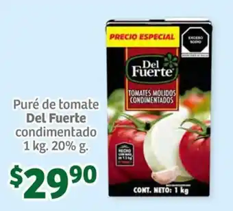 Puré de tomate Del Fuerte condimentado 1 kg.