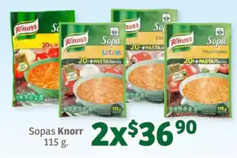 Soriana Súper Sopas Knorr 115 g. x 2 oferta