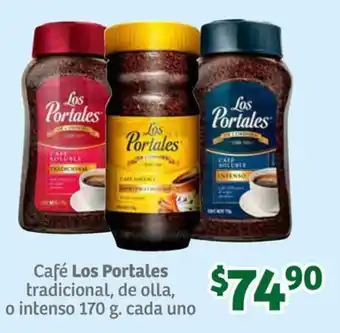 Soriana Súper Café Los Portales tradicional, de olla, o intenso 170 g. cada uno oferta