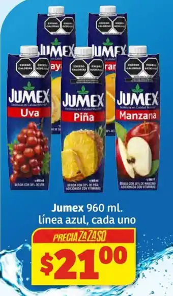 Soriana Súper Jumex 960 ml. línea azul, cada uno oferta