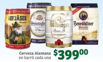 Soriana Súper Cerveza Alemana en barril cada una oferta