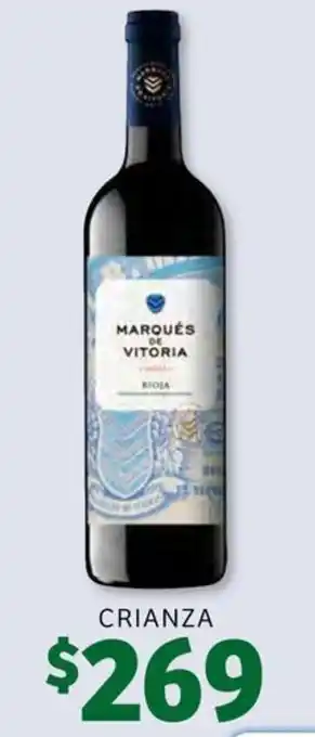 Vino tinto Marqués de Vitoria 750 ml. CRIANZA