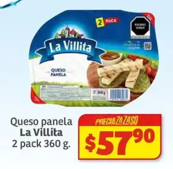 Queso panela La Villita 2 pack 360 g.