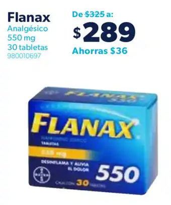 Sam's Club Flanax Analgésico 550mg 30 tabletas oferta