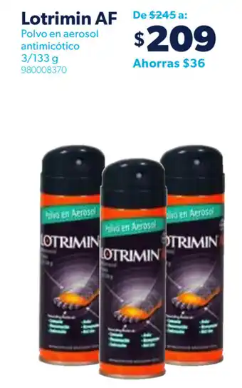 Lotrimin AF Polvo en Aerosol Antimicótico 3/133g