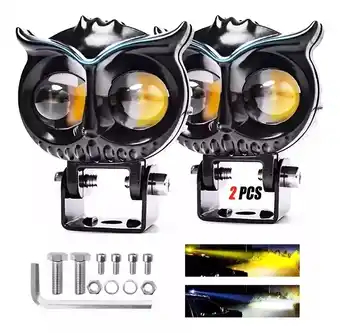 Mercado Libre Faros Auxiliares Led Alta/baja Moto Doble Color 8000lm 2pcs oferta