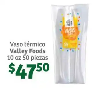 Soriana Súper Vaso térmico Valley Foods 10 oz 50 piezas oferta
