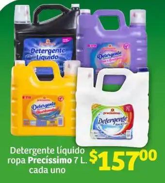 Soriana Súper Detergente Líquido ropa Precíssimo 7L. cada uno oferta