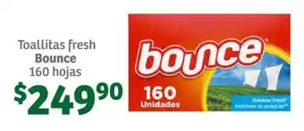 Toallitas fresh Bounce 160 hojas