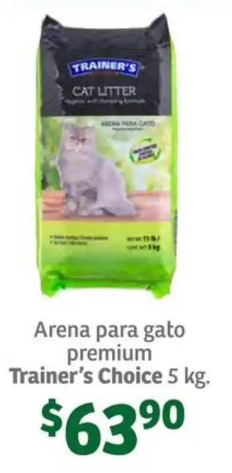 Soriana Súper Arena para gato premium Trainer's Choice 5 kg. oferta