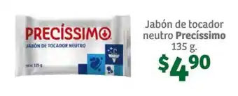 Jabón de tocador neutro Precíssimo 135 g.