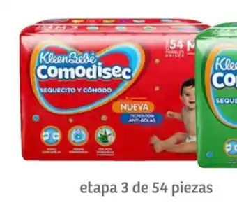 Pañales Comodisec etapa 3 de 54 piezas