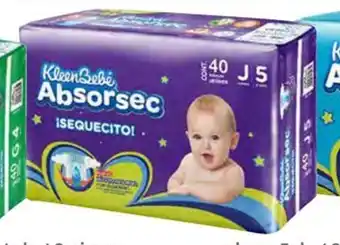 Soriana Súper Pañales Absorsec etapa 5 de 40 piezas x 2 oferta
