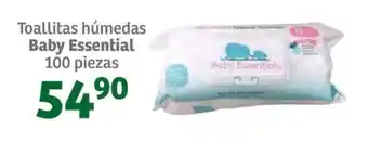 Toallitas húmedas Baby Essential 100 piezas