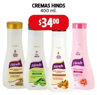 Farmacias Guadalajara CREMAS HINDS 400ml oferta