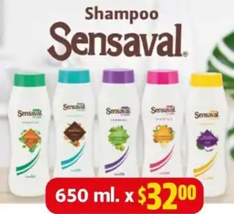 Farmacias Guadalajara Shampoo Sensaval 650ML oferta