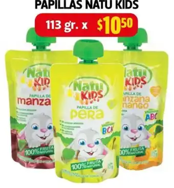 Farmacias Guadalajara PAPILLAS NATU KIDS 113gr oferta