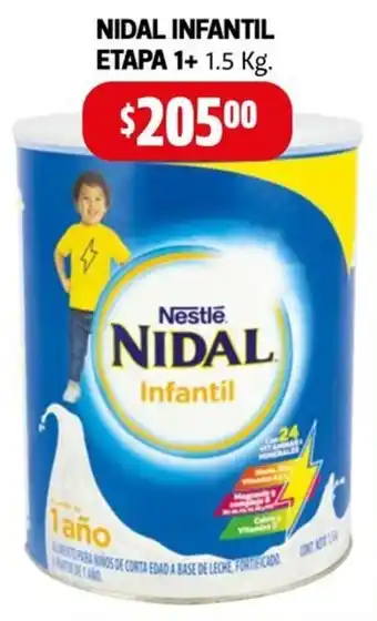 Farmacias Guadalajara NIDAL INFANTIL ETAPA 1+ 1.5kg oferta