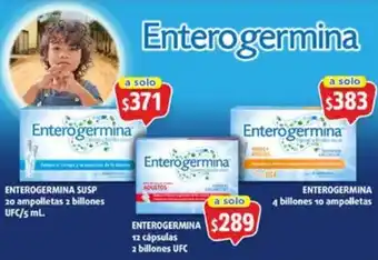 ENTEROGERMINA SUSP 20 ampolletas 2 billones UFC/5 mL.