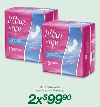 Soriana Híper Ultra Safe toalla incontinencia 10 piezas oferta