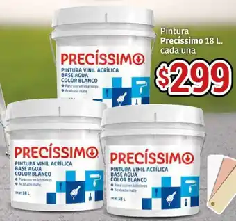 Soriana Híper Pintura Precíssimo 18L oferta