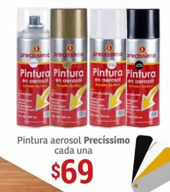 Soriana Híper Pintura aerosol Precíssimo cada una oferta