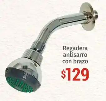 Soriana Híper Regadera antisarro con brazo oferta