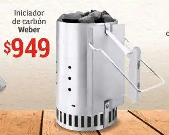 Soriana Híper Iniciador de carbón Weber oferta