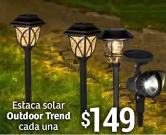 Soriana Híper Estaca solar Outdoor Trend cada una oferta
