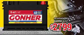 Acumulador Gonher G-47