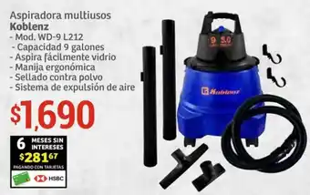 Soriana Híper Aspiradora multiusos Koblenz oferta