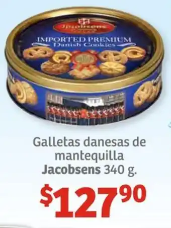Soriana Híper Galletas danesas de mantequilla Jacobsens 340g oferta