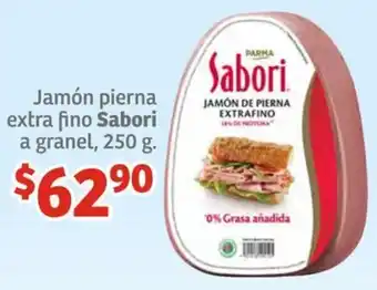 Soriana Híper Jamón pierna extra fino Sabori a granel 250g oferta