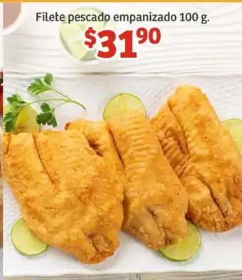 Soriana Híper Filete pescado empanizado 100g oferta