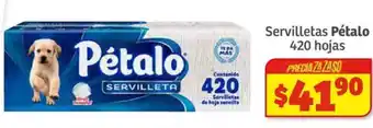 Soriana Híper Servilletas Pétalo 420 hojas oferta