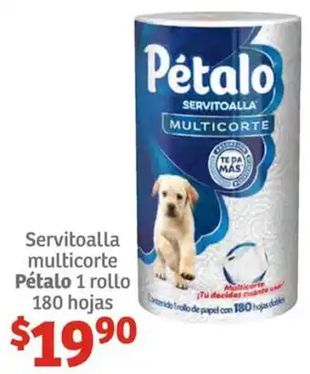 Soriana Híper Servitoalla multicorte Pétalo 1 rollo 180 hojas oferta