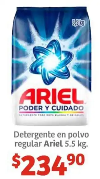 Soriana Híper Detergente en polvo regular Ariel 5.5kg oferta