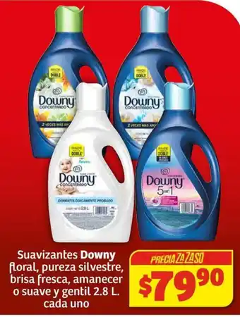 Suavizantes Downy floral, pureza silvestre, brisa fresca, amanecer o suave y gentil 2.8L