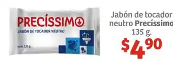 Soriana Híper Jabón de tocador neutro Precíssimo 135g oferta