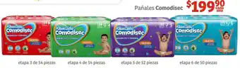 Pañales Comodisec etapa 4 de 54 piezas