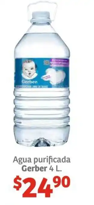 Soriana Híper Agua purificada Gerber 4L oferta