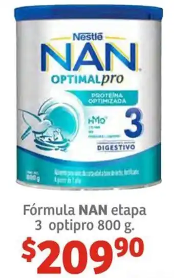 Fórmula NAN etapa 3 optipro 800g