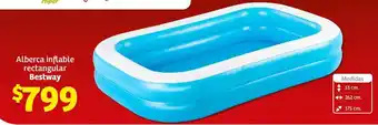Soriana Híper Alberca inflable 3 anillos colores Bestway, cada una oferta
